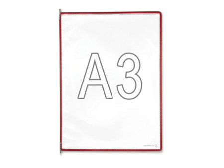 djois by tarifold Poche à pivot, A3, rouge
