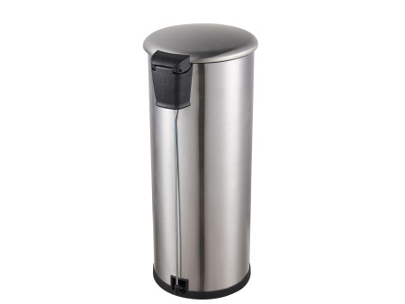 helit Poubelle à pédale 'the zinc', 20 litres, argent