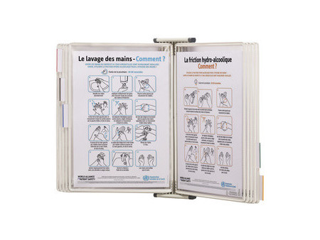 djois by tarifold Poche à pivot STERIFOLD Standard, A4,blanc