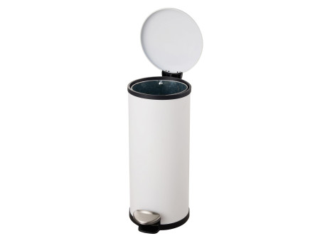 helit Poubelle à pédale 'the zinc', 20 litres, blanc
