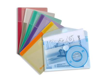 djois by tarifold Pochette à documents, A6, PP, assorti