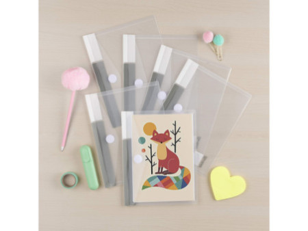 djois by tarifold Pochette à documents, A5, PP, transparent