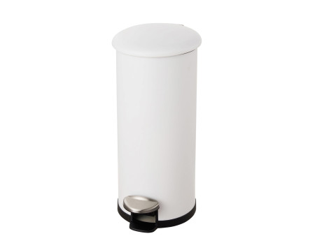 helit Poubelle à pédale 'the zinc', 30 litres, blanc