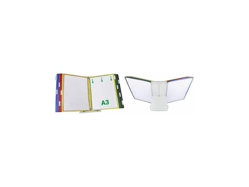 djois by tarifold Kit pupitre métal avec poches à pivot, A3