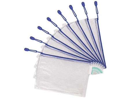 djois by tarifold Pochette à zip ZIPPER, A5, PVC, bleu