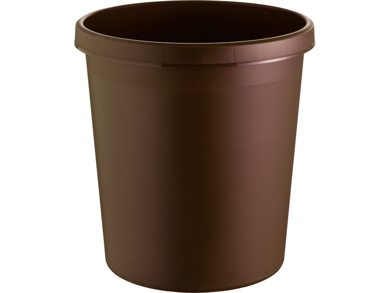 helit Corbeille à papier 'the german', 30 litres, PE, marron
