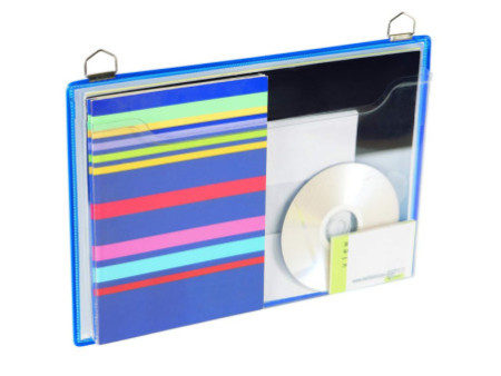 djois by tarifold Porte brochures, A4 paysage, bleu