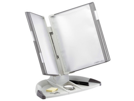 djois by tarifold Pupitre de table 'Design', gris clair/gris