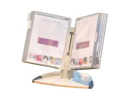 djois by tarifold Pupitre de table 'Design', gris clair/gris