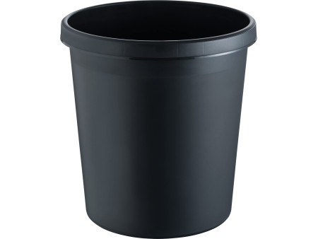helit Corbeille à papier 'the german', 30 litres, PE, noir