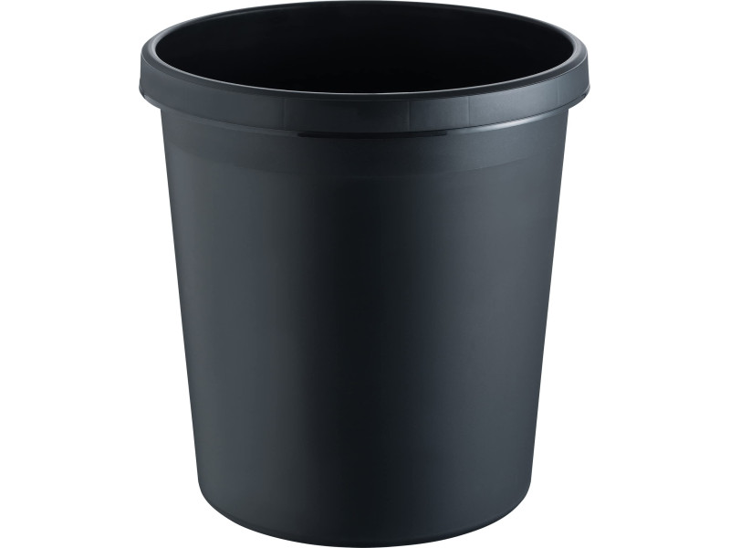 helit Corbeille à papier 'the german', 30 litres, PE, noir