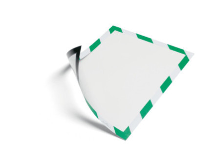 DURABLE Cadre magnétique SECURITY, format A4, vert/ blanc