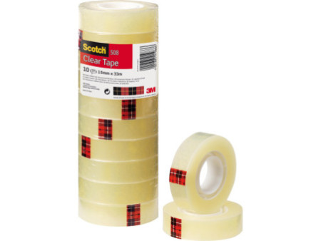 Scotch Ruban adhésif 508, transparent, 15 mm x 33 m