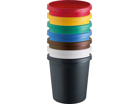 helit Corbeille à papier 'the german', 30 litres, PE, noir