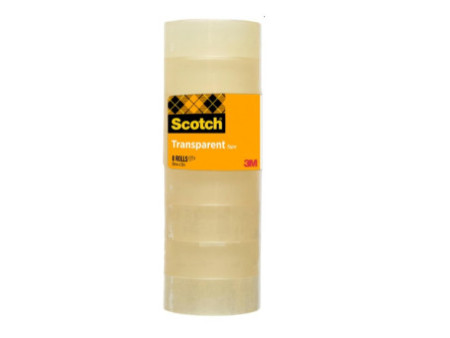 Scotch Ruban adhésif 508, 19 mm x 33 m, transparent
