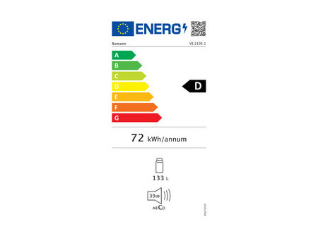 BOMANN Réfrigérateur VS 2195.1, acier inoxydable