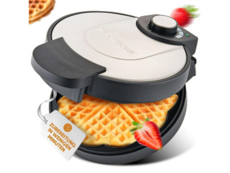 CLATRONIC Gauffrier WA 3492, acier inoxydable/noir