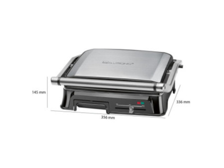 CLATRONIC Barbecue d'intérieur KG 3571, acier inoxydable /