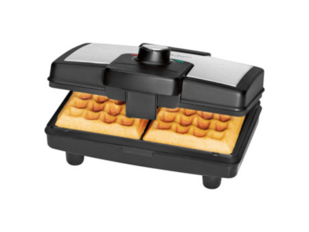 CLATRONIC Gaufrier WA 3606, noir/acier inoxydable