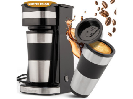 CLATRONIC Cafetière électrique to go KA 3733, noir/argent