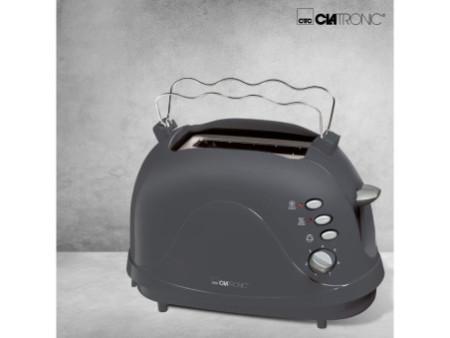 CLATRONIC Grille-pain 2 tranches TA 3565, gris