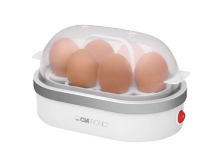 CLATRONIC Cuiseur à oeufs EK 3497, blanc / argent