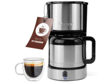 CLATRONIC Machine à café thermos KA 3805, argent / noir