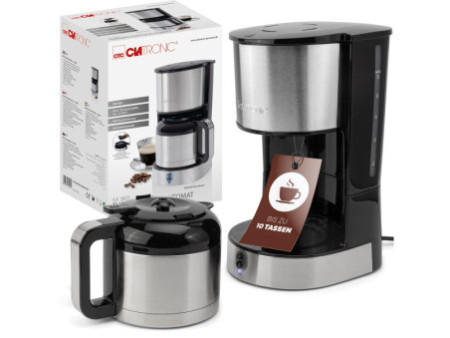 CLATRONIC Machine à café thermos KA 3805, argent / noir