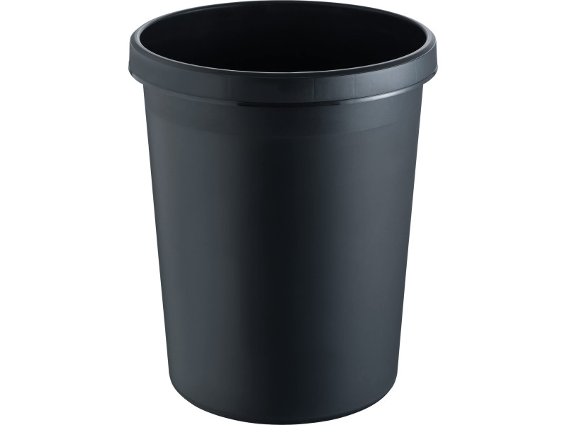 helit Corbeille à papier 'the german', 45 litres, PE, noir