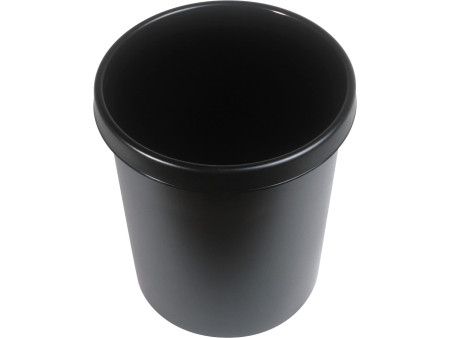 helit Corbeille à papier 'the german', 45 litres, PE, noir