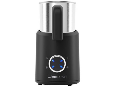 CLATRONIC Mousseur à lait MS 3812, inox/noir