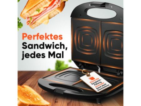 CLATRONIC Gril à sandwich ST 3814, noir