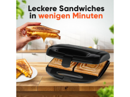 CLATRONIC Gril à sandwich ST 3814, noir
