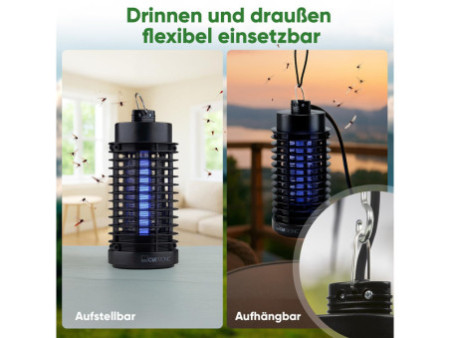 CLATRONIC Lampe anti-insectes ISL 3823, noir