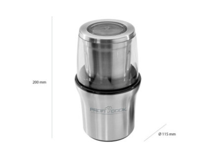PROFI COOK Moulin à café PC-KSW 1021, argent