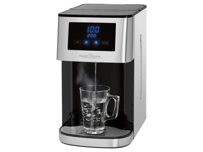 PROFI COOK Fontaine à eau chaude PC-HWS 1145, inox/noir
