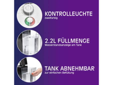 PROFI COOK Fontaine à eau chaude PC-HWS 1168