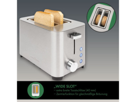 PROFI COOK Grille-pain 2 tranches PC-TA 1251, acier inox