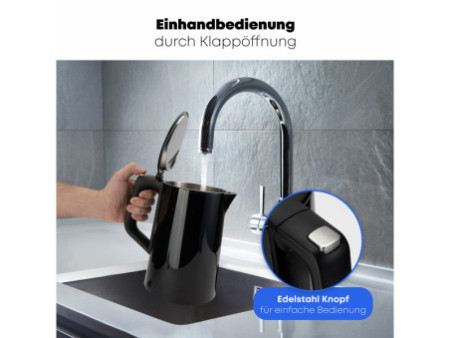 PROFI COOK Bouilloire PC-WKS 1243, 1,7 litre, noir