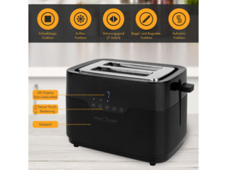 PROFI COOK Grille-pain tactile 2 tranches PC-TA 1244