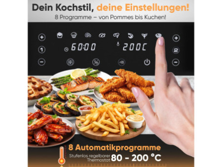 PROFI COOK Friteuse double à air chaud PC-FR 1295 H