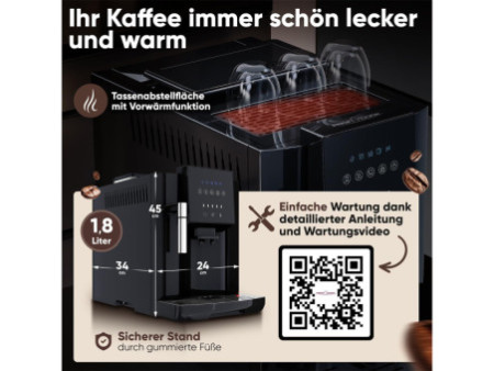 PROFI COOK Cafetière automatique PC-KAV 1281, noir