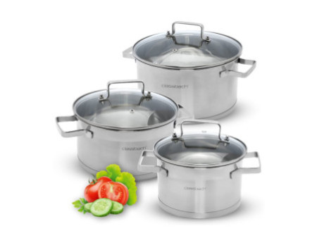 classbach Set de casseroles C-KTS 4015, 6 pièces, acier