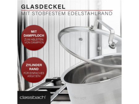 classbach Set de casseroles C-KTS 4015, 6 pièces, acier