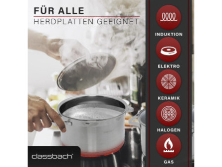 classbach Set de casseroles C-KTS 4016, 7 pièces, acier