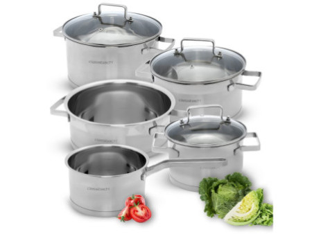 classbach Set de casseroles C-KTS 4016, 7 pièces, acier