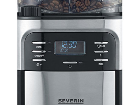 SEVERIN Cafetière électrique KA 4810, acier inoxydable/noir