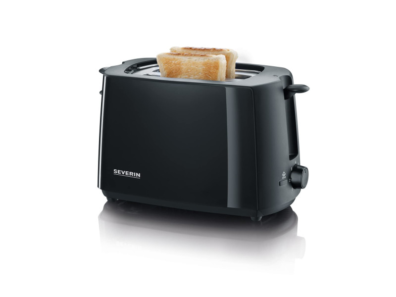 SEVERIN Grille-pain pour 2 tranches AT 2287, 700 watt, noir