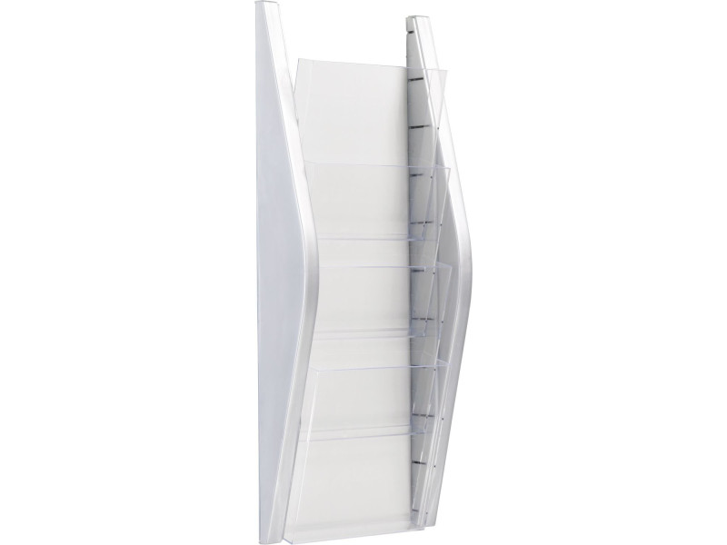 helit Porte-brochures mural 'the arc', A5 portrait, argent
