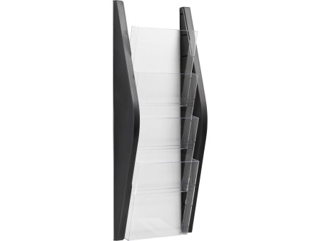 helit Porte-brochures mural 'the arc', A5 portrait, noir